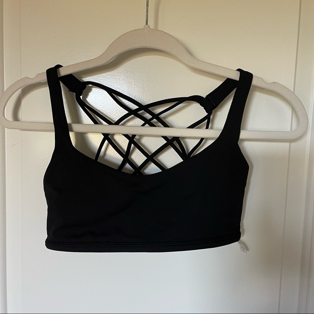 Lululemon black sports bra - size 6